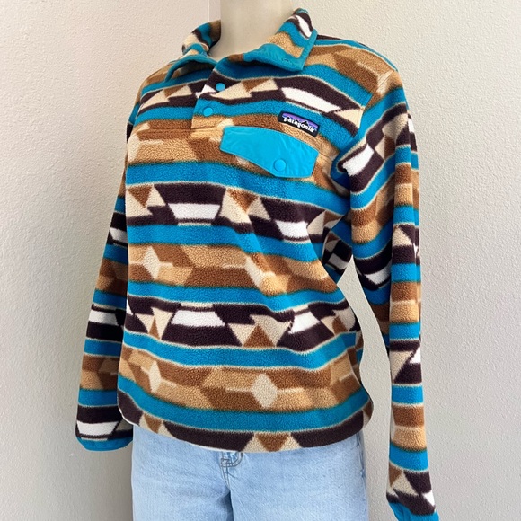 Patagonia Aztec Print Synchilla Size Small⭐️ - Picture 3 of 6